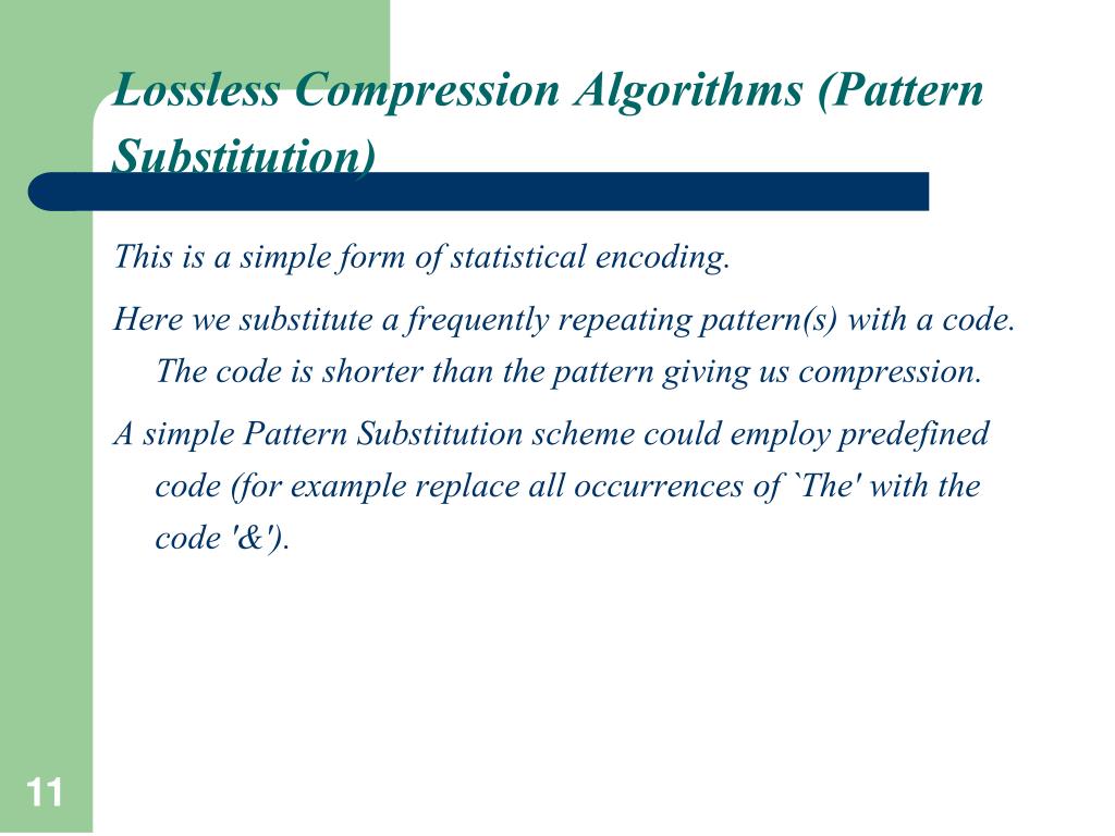 PPT Lecture 29. Data Compression Algorithms PowerPoint Presentation