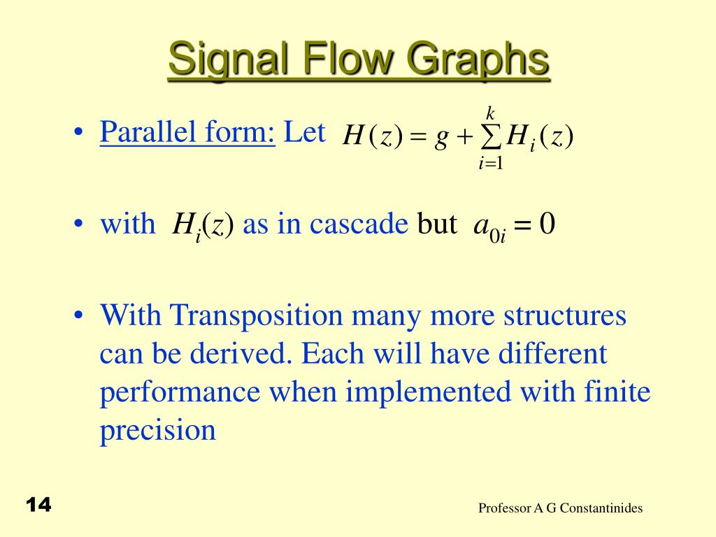 PPT Signal Flow Graphs PowerPoint Presentation, free download ID