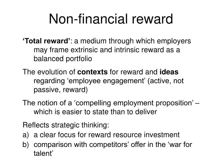 Financial And Non Financial Incentives Ppt Finance Ideas
