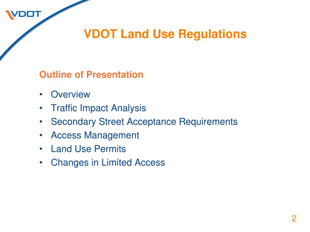PPT VDOT Land Use Regulations PowerPoint Presentation, free download