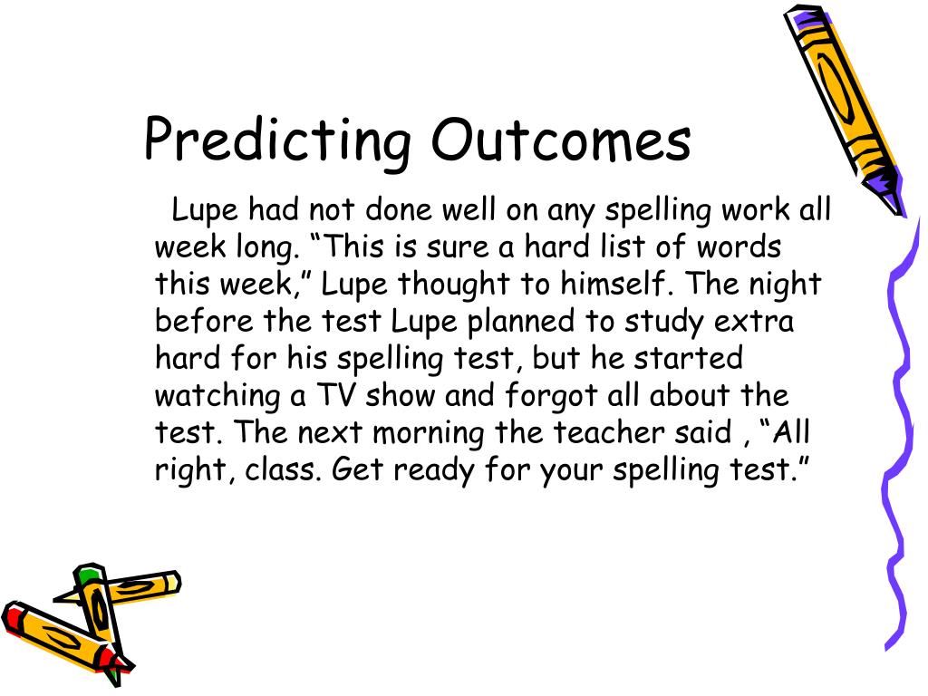 Predicting Outcomes Definition And Examples DEFINITION KLW