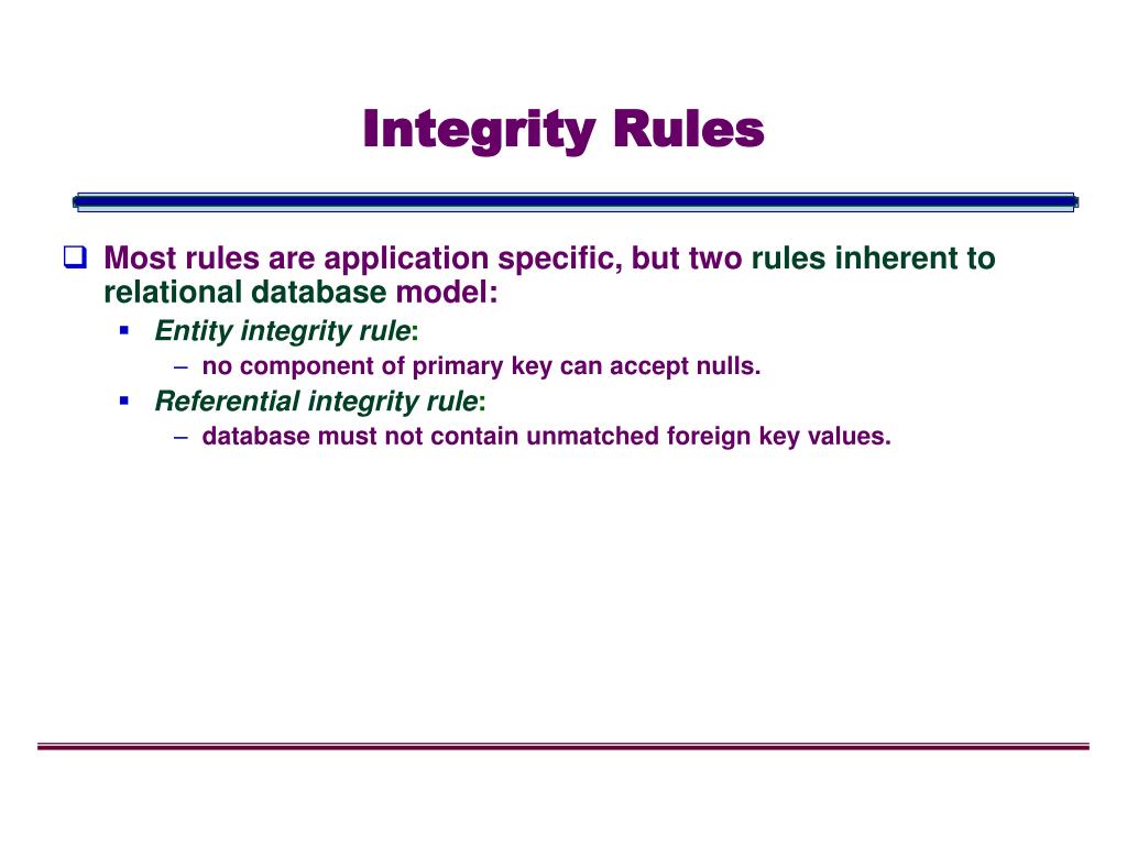 PPT Database Integrity PowerPoint Presentation, free download ID4230128