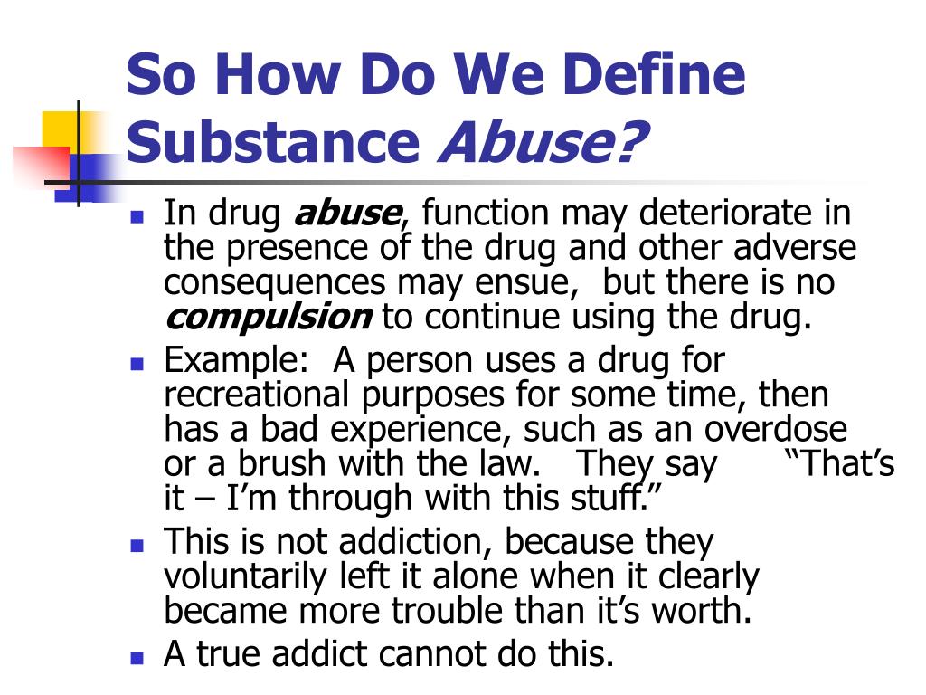 PPT Understanding Substance Use Disorders PowerPoint Presentation