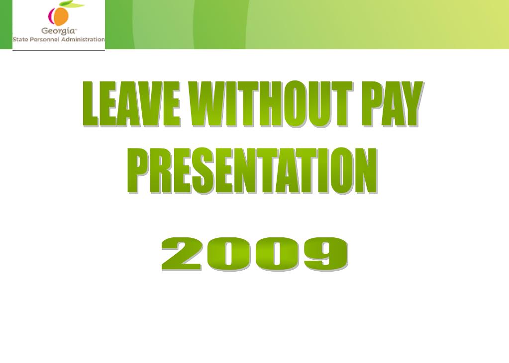 PPT LEAVE WITHOUT PAY PRESENTATION PowerPoint Presentation, free