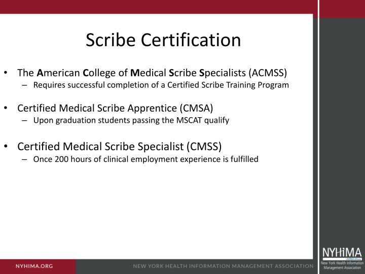 PPT Role, Function and Future of Medical Scribes PowerPoint
