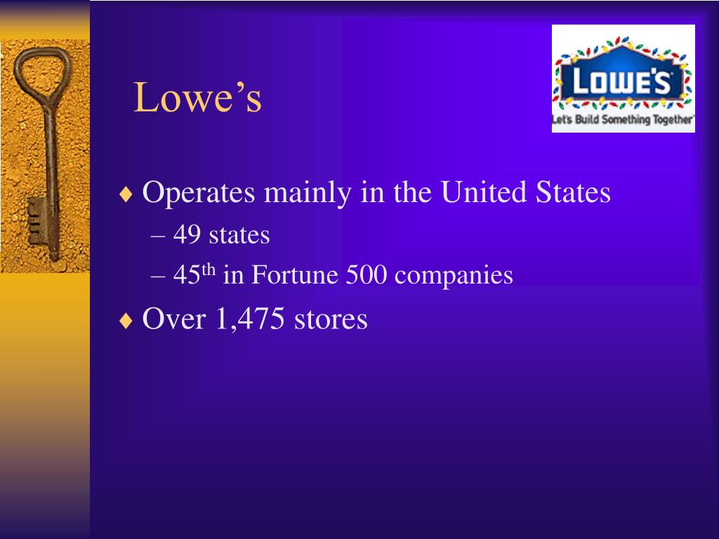 PPT Lowe’s vs. Home Depot PowerPoint Presentation, free download ID