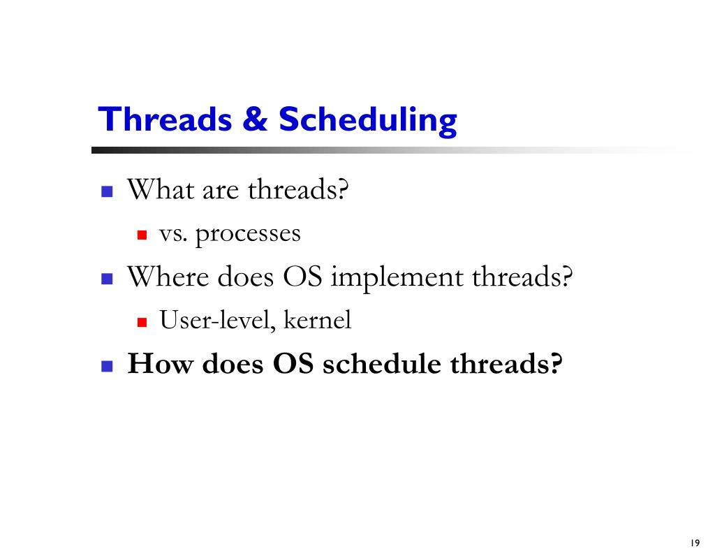 PPT Threads & Scheduling PowerPoint Presentation, free download ID