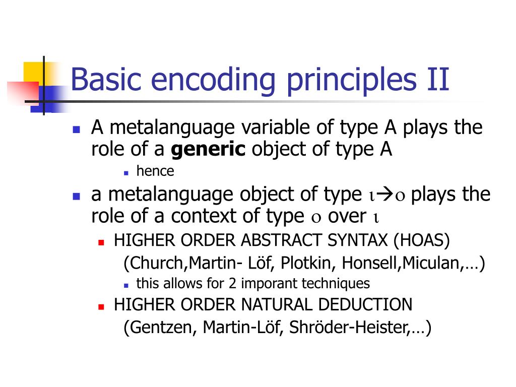 PPT Encoding formal systems, logics and calculi in CTT PowerPoint