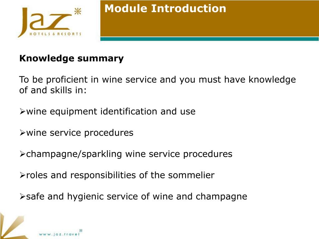 PPT Wine service PowerPoint Presentation, free download ID4234478