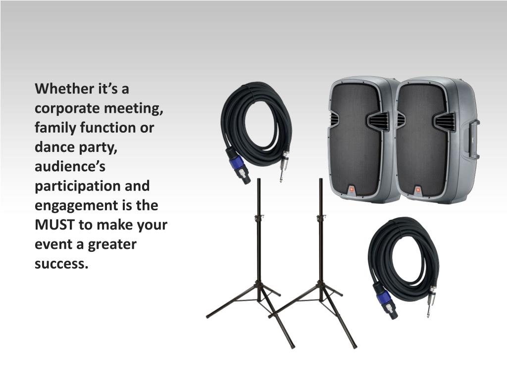 PPT Sound System Rental Denver Customized Rental Option PowerPoint