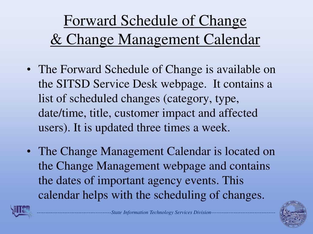 PPT SITSD’s Change Management Program PowerPoint Presentation, free