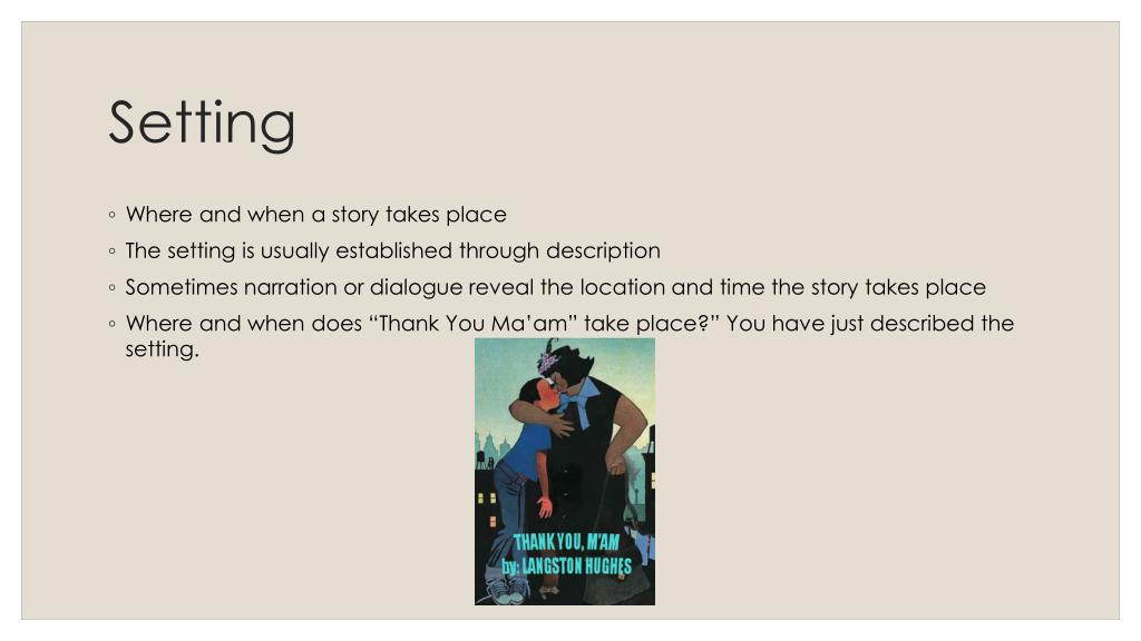 PPT Literary Terms “Thank You Ma’am” PowerPoint Presentation, free