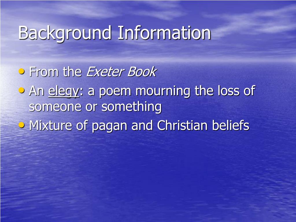 PPT “The Seafarer” PowerPoint Presentation, free