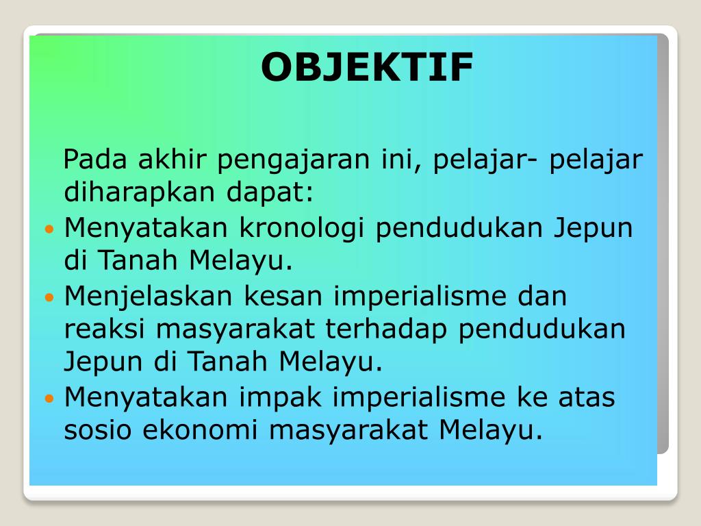 Zaman Penjajahan Di Tanah Melayu Pendudukan jepun di tanah melayu