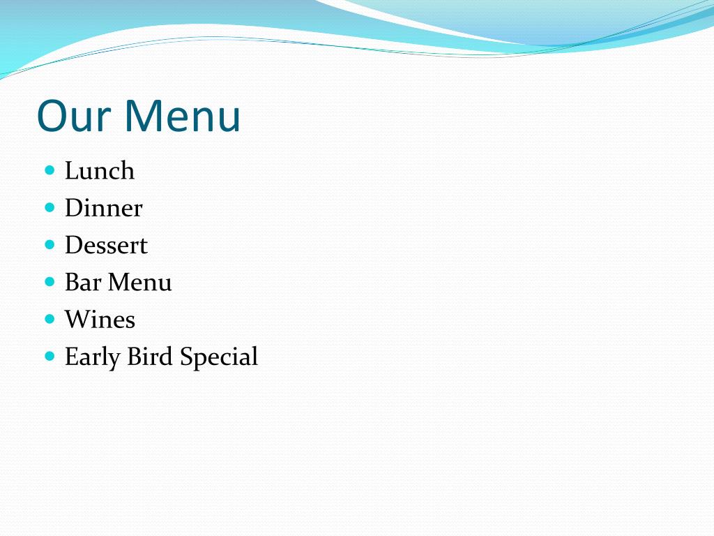 PPT Tarragon Restaurant Sunnyvale CA PowerPoint Presentation, free