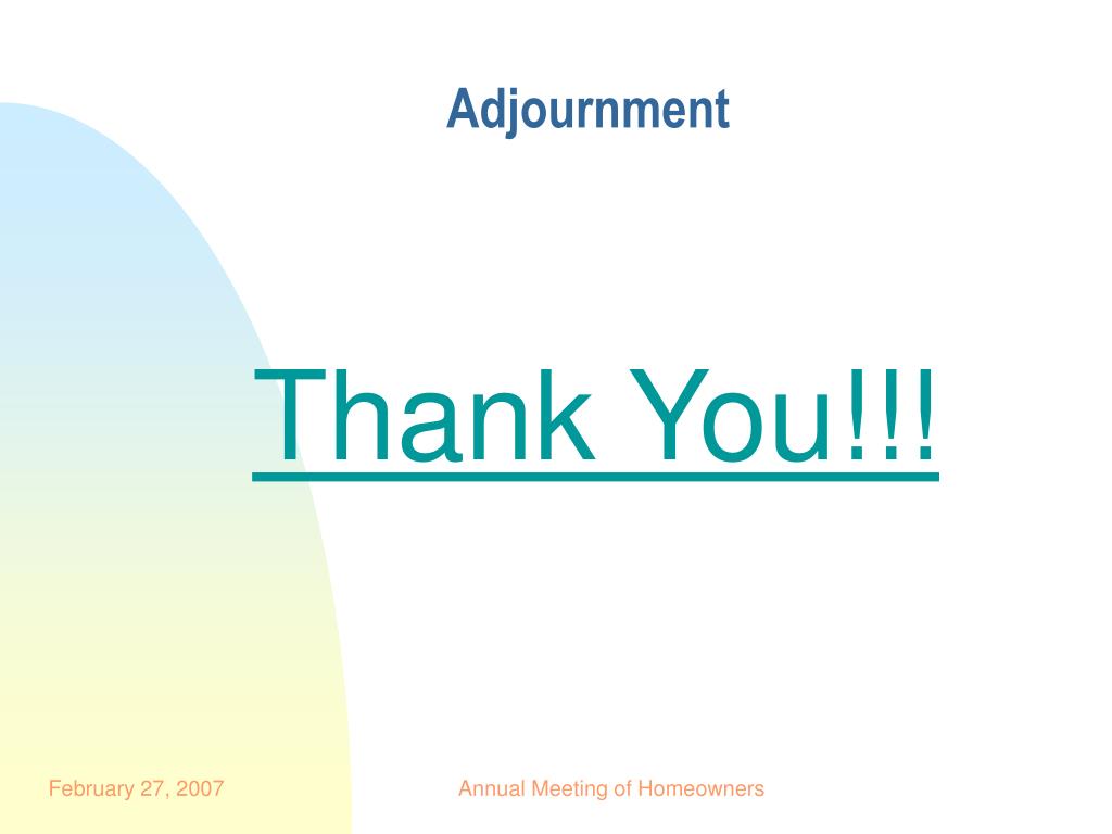 PPT Swedesford Chase Homeowners Association 2007 Annual Meeting