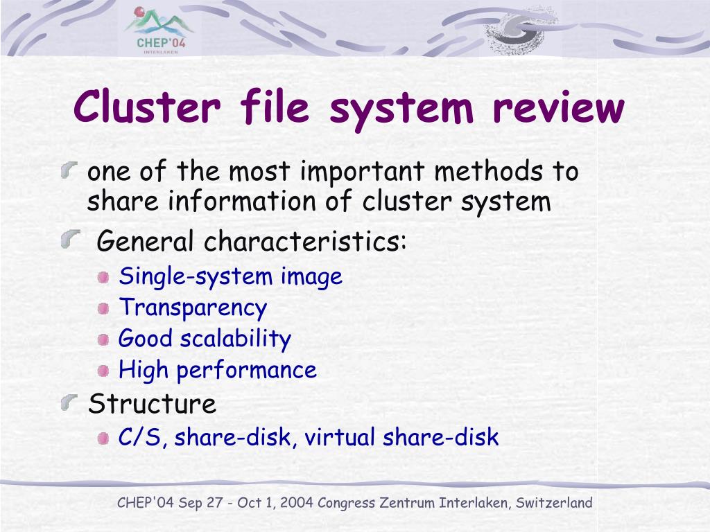 PPT Performance Analysis of Cluster File System on Linux PowerPoint