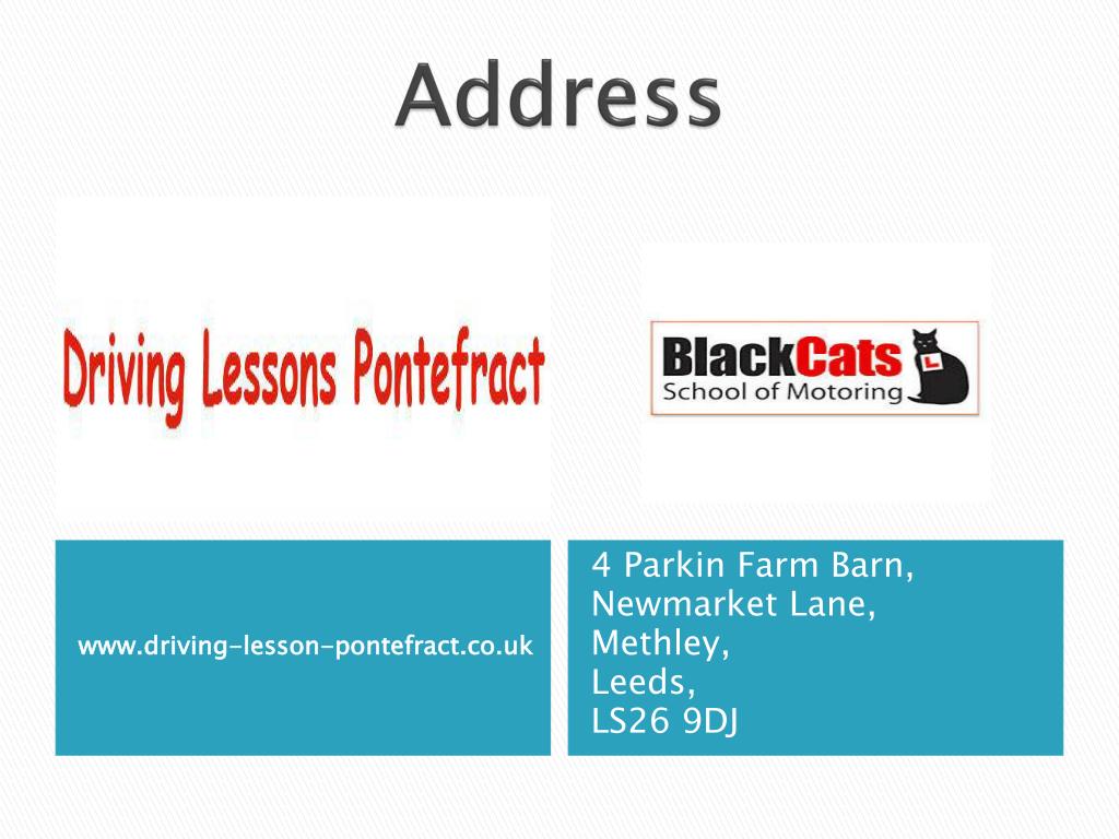 PPT Black Cats School Of Motoring Learn to Drive Pontefract