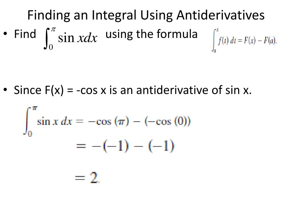 PPT 5.3 Definite Integrals and Antiderivatives PowerPoint