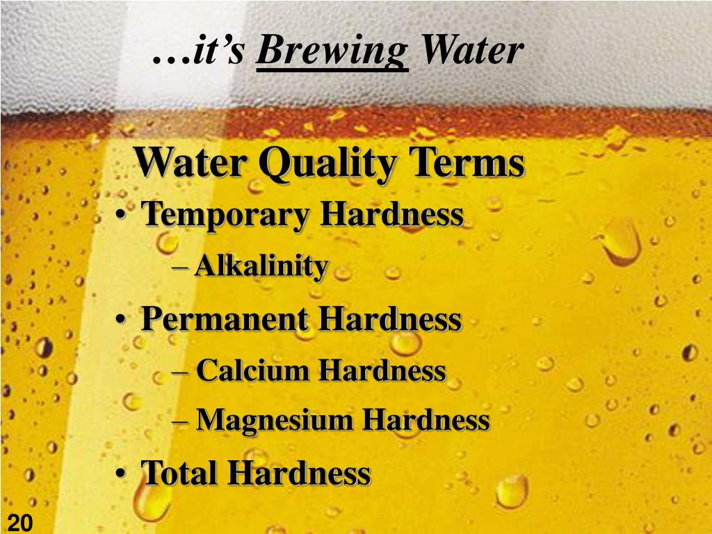 PPT Water Is not just water A Brewer’s Perspective PowerPoint
