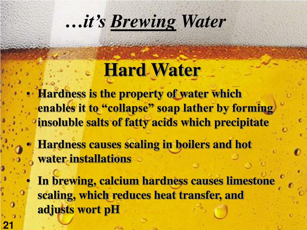 PPT Water Is not just water A Brewer’s Perspective PowerPoint