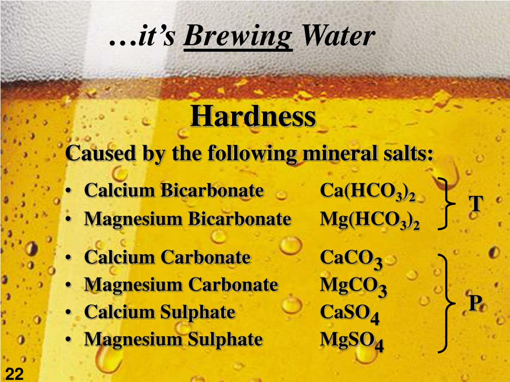 PPT Water Is not just water A Brewer’s Perspective PowerPoint