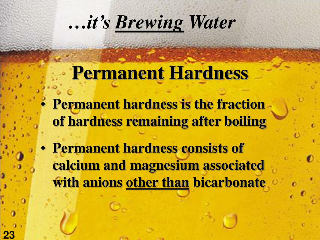 PPT Water Is not just water A Brewer’s Perspective PowerPoint