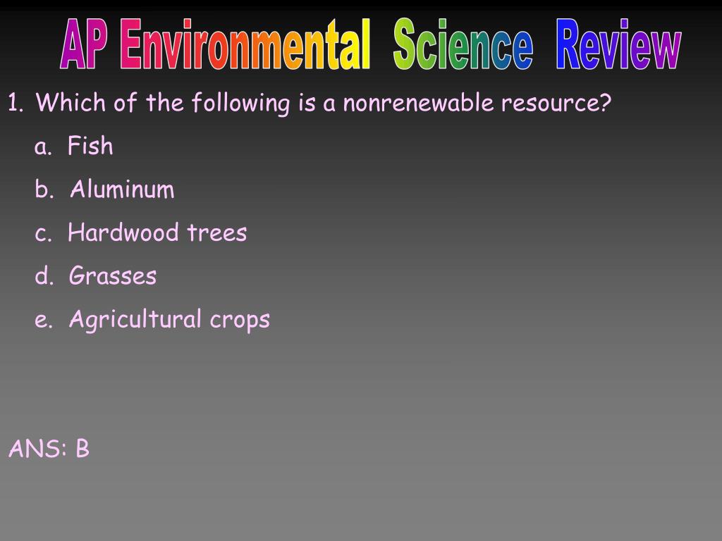 PPT AP Environmental Science Review PowerPoint Presentation, free