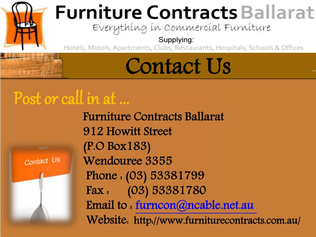 PPT FurnitureContracts PowerPoint Presentation, free download ID