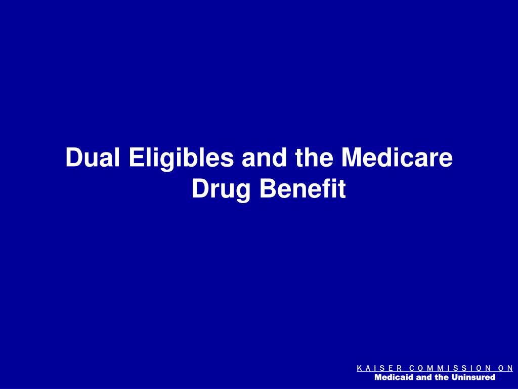 PPT Dual Eligibles PowerPoint Presentation, free download ID4250735