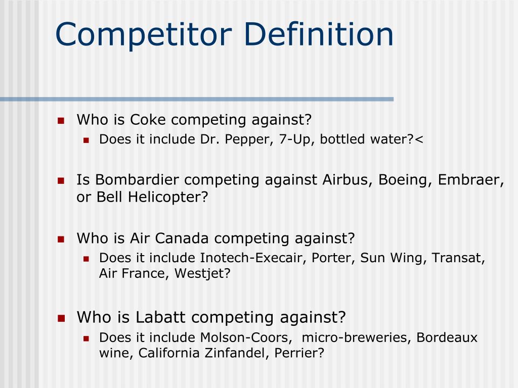 PPT Competitive Industry Analysis PowerPoint Presentation, free