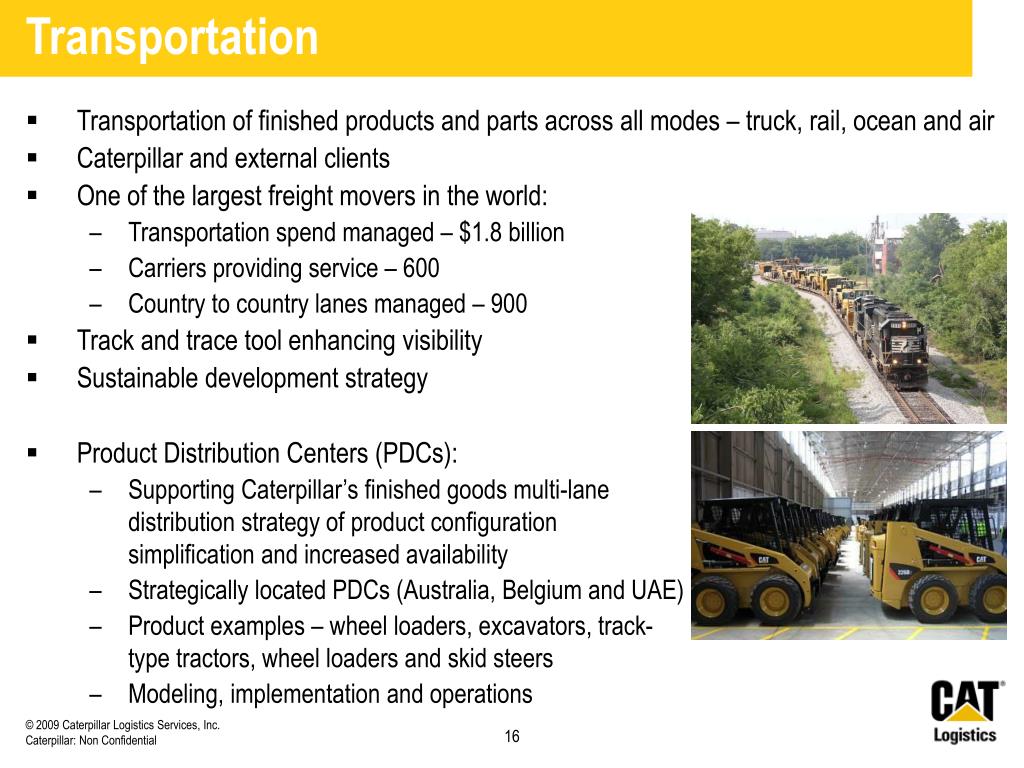 PPT Caterpillar Logistics Services, Inc. Cat Logistics PowerPoint