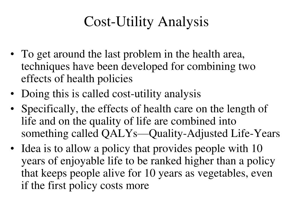 PPT CostBenefit Analysis (CBA) Illustrated by the California GAIN