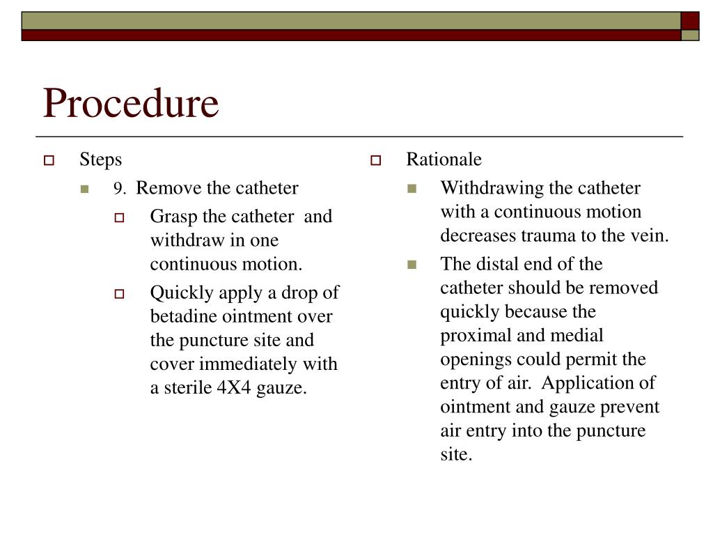 PPT Central Line Removal PowerPoint Presentation, free download ID