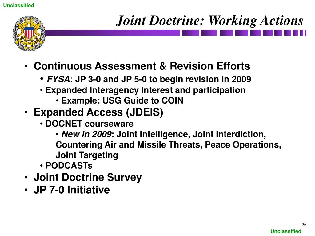PPT Joint Education and Doctrine Update 26 March 2009 PowerPoint