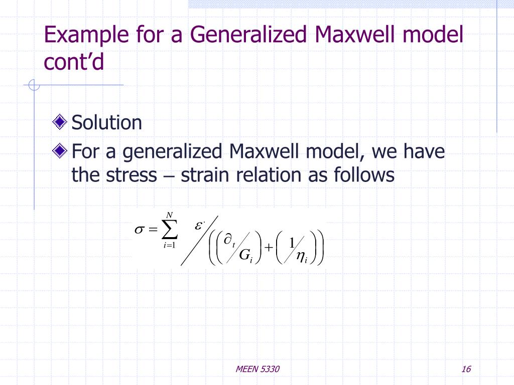 PPT Stress Analysis in Viscoelastic Materials PowerPoint Presentation