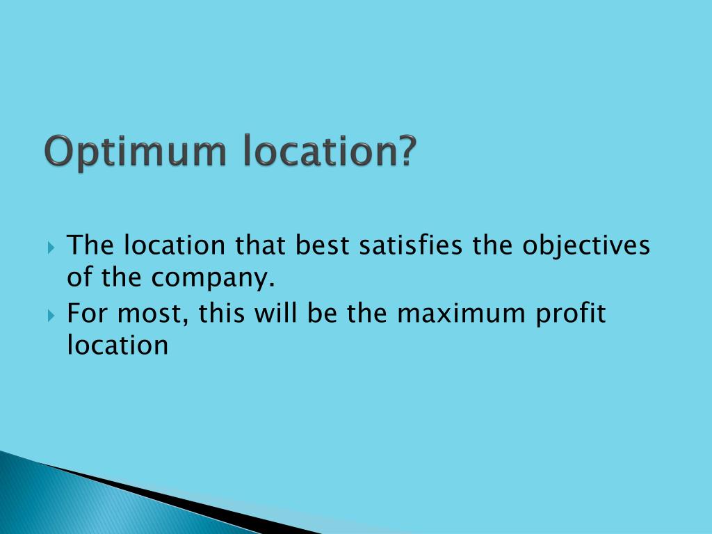 PPT Optimum location? PowerPoint Presentation, free download ID4261739(03)