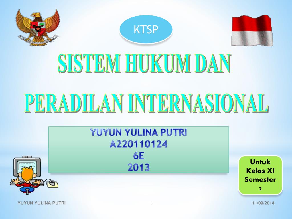 PPT SISTEM HUKUM DAN PERADILAN INTERNASIONAL PowerPoint Presentation ID4263812