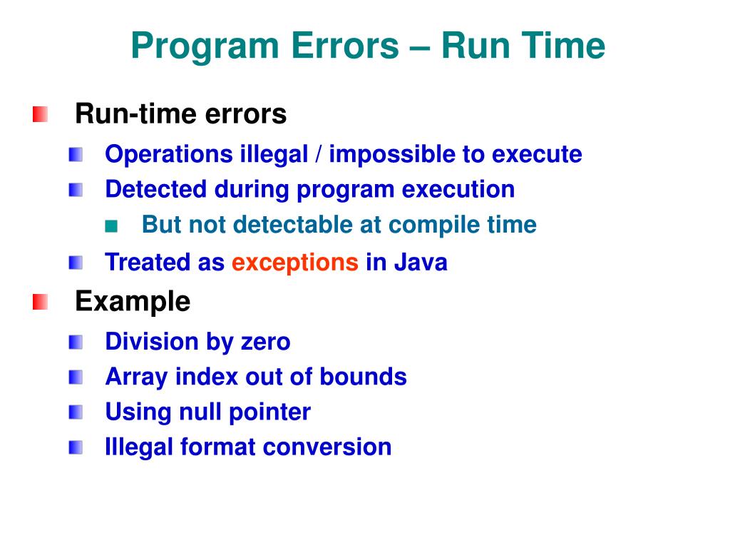 PPT Java Review 2 Errors, Exceptions, Debugging PowerPoint