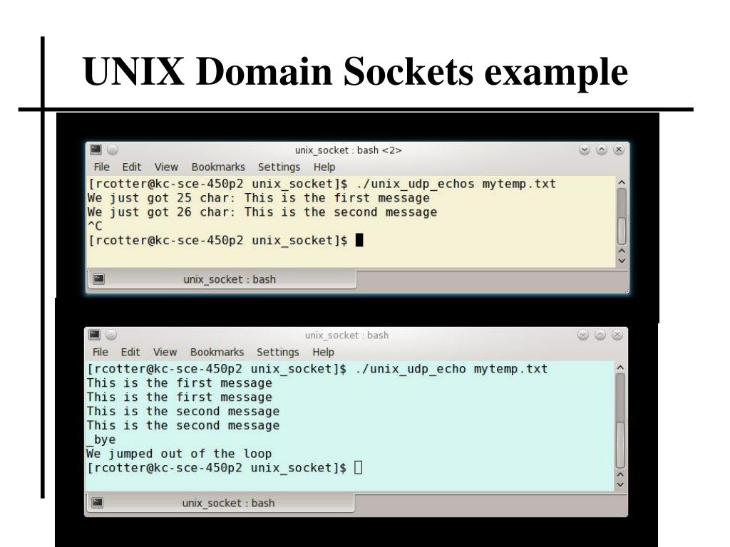 PPT UNIX Domain sockets PowerPoint Presentation, free download ID
