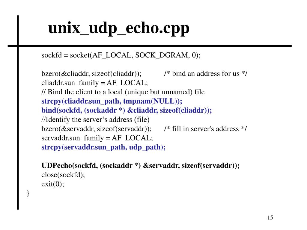 PPT UNIX Domain sockets PowerPoint Presentation, free download ID4265480