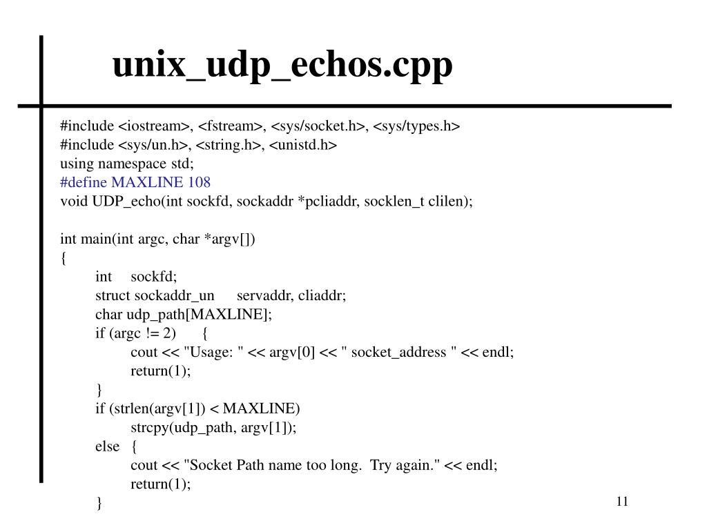 PPT UNIX Domain sockets PowerPoint Presentation, free download ID