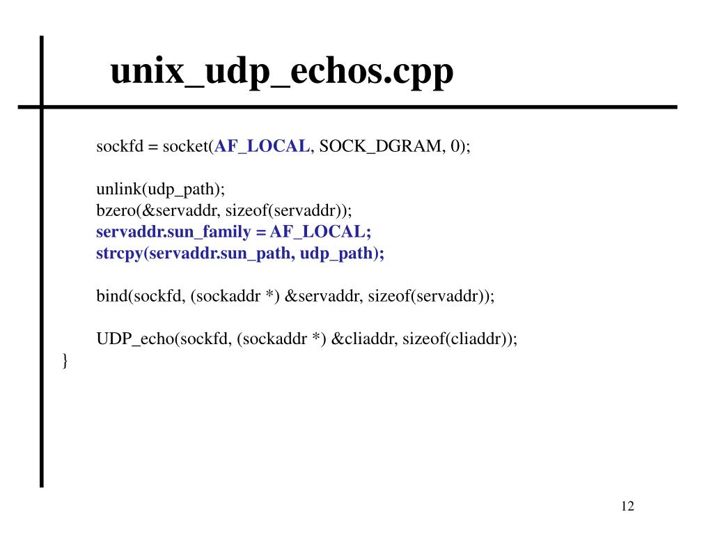 PPT UNIX Domain sockets PowerPoint Presentation, free download ID