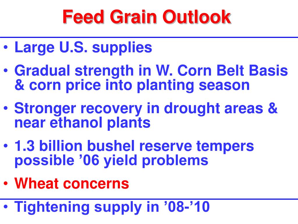 PPT Dr. Robert Wisner Grain Outlook 3/15/06 PowerPoint Presentation