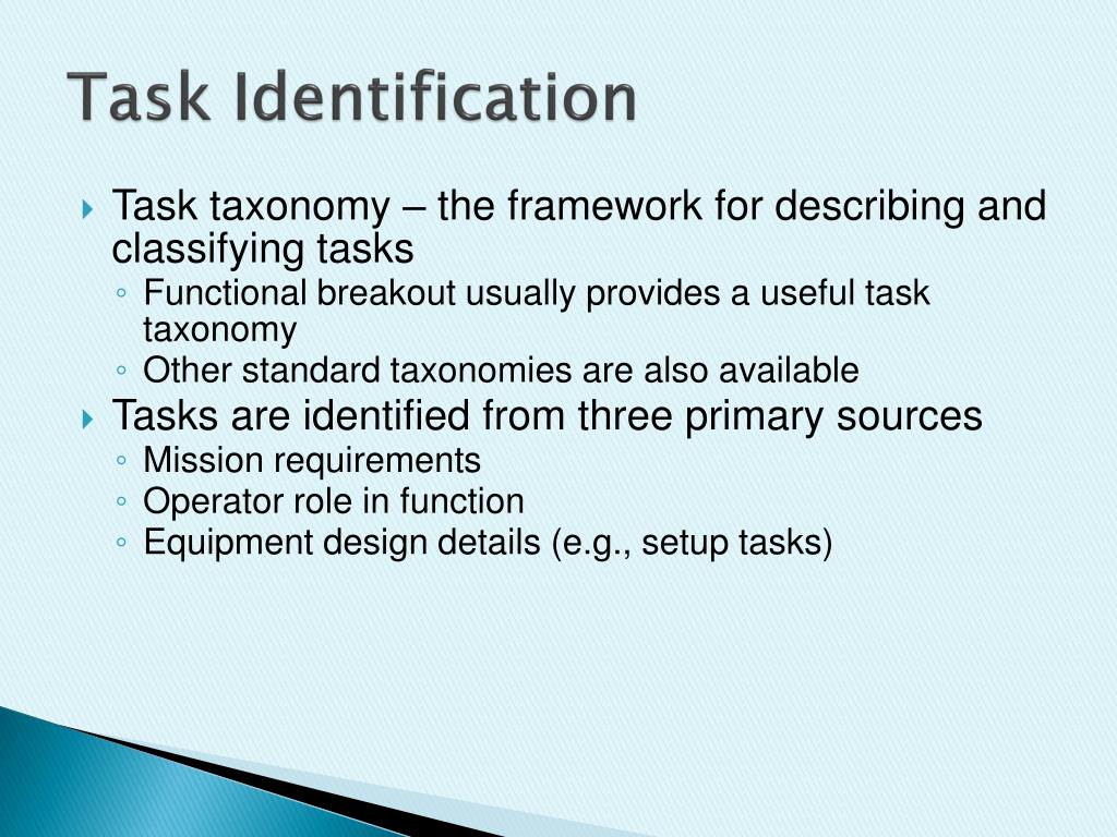 PPT Basics of Mission Function Task Analyses PowerPoint Presentation ID4268562