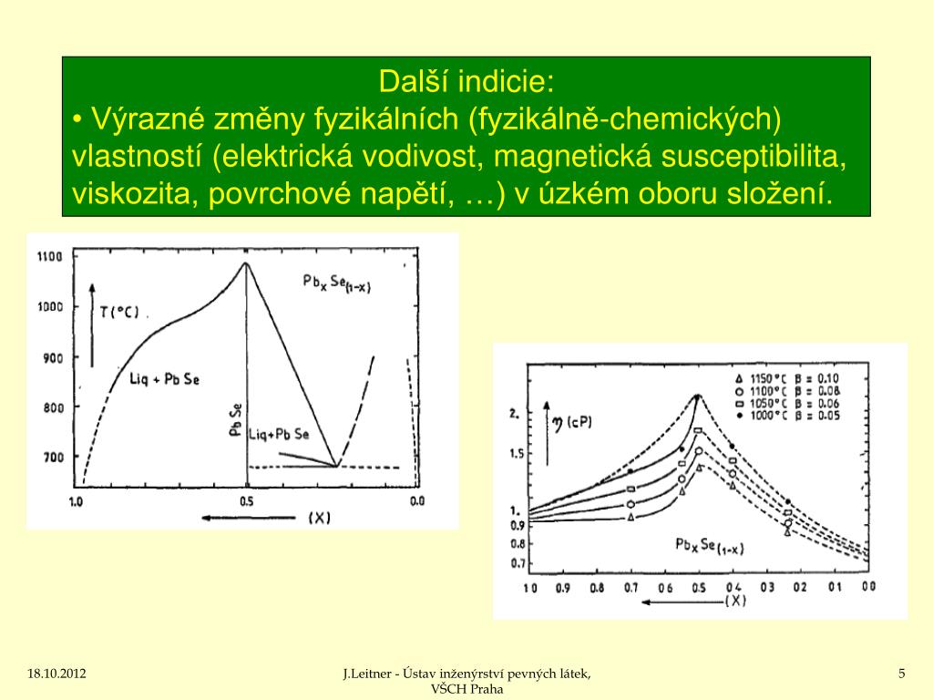 PPT Chemické a fázové rovnováhy v heterogenních systémech (4