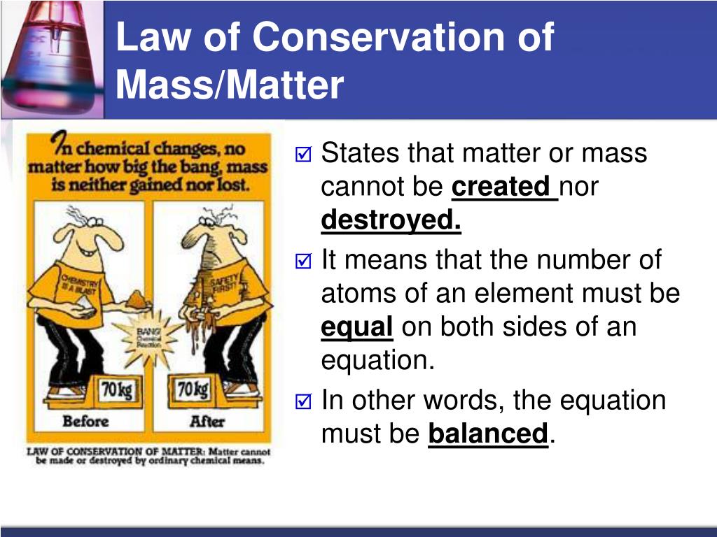 PPT Law of Conservation of Mass PowerPoint Presentation, free