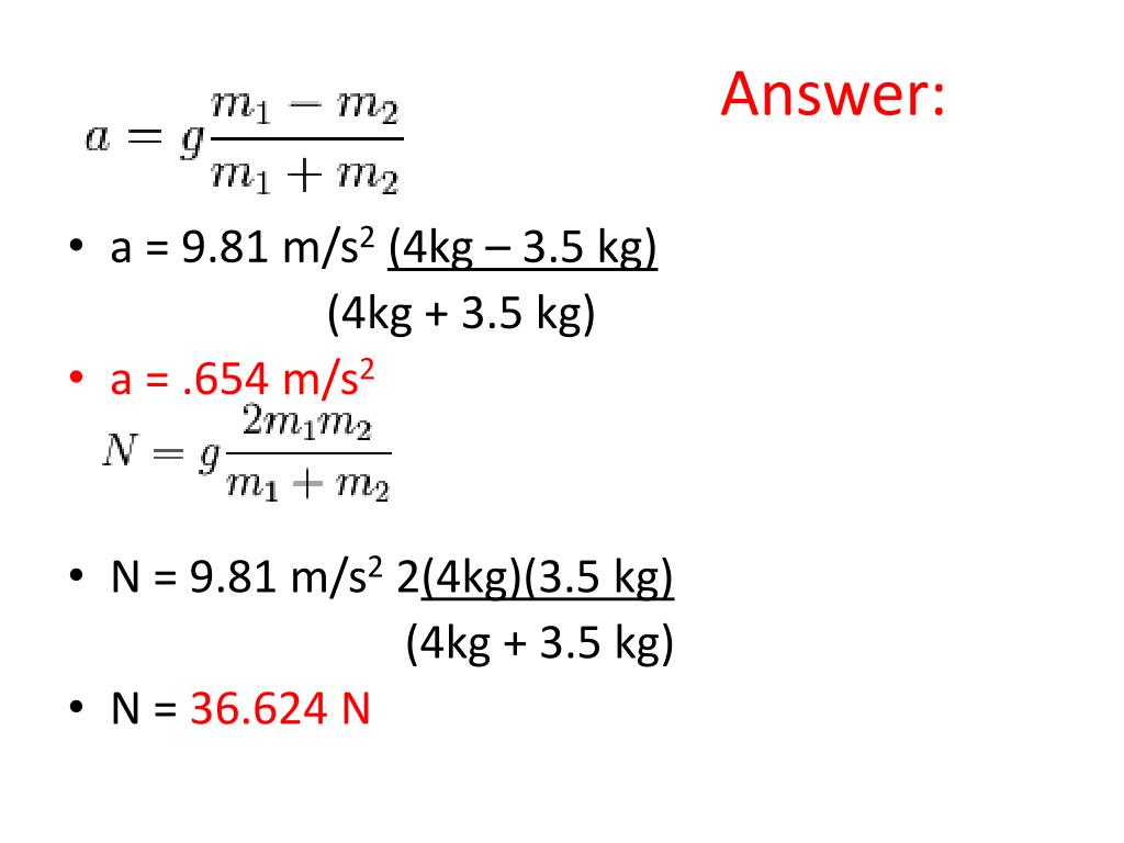 PPT - Atwood machine. PowerPoint Presentation, free download - ID:4272652