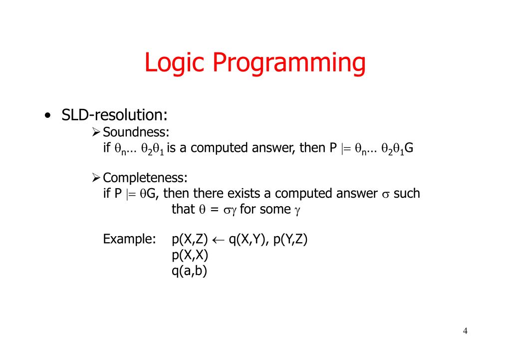 PPT Logic Programming PowerPoint Presentation, free download ID4272771