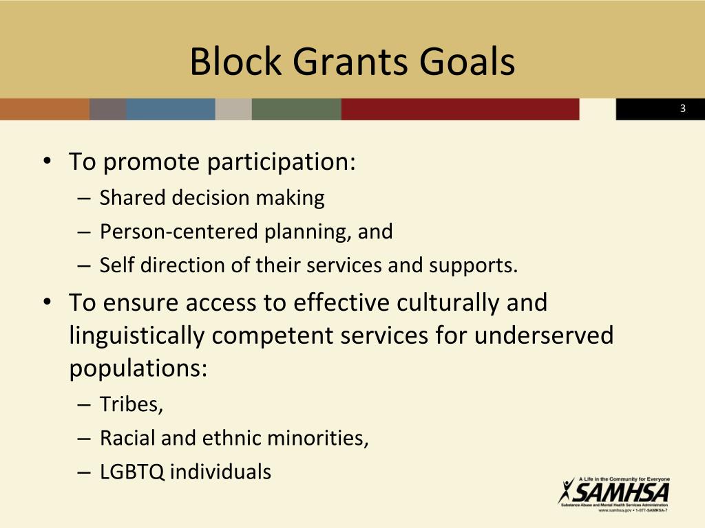 PPT Block Grants Goals PowerPoint Presentation, free download ID